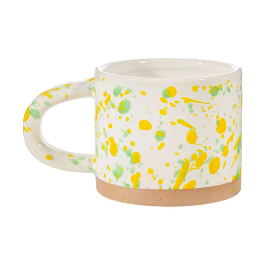 Yellow and Green Splatterware Mug - Ashton and Finch