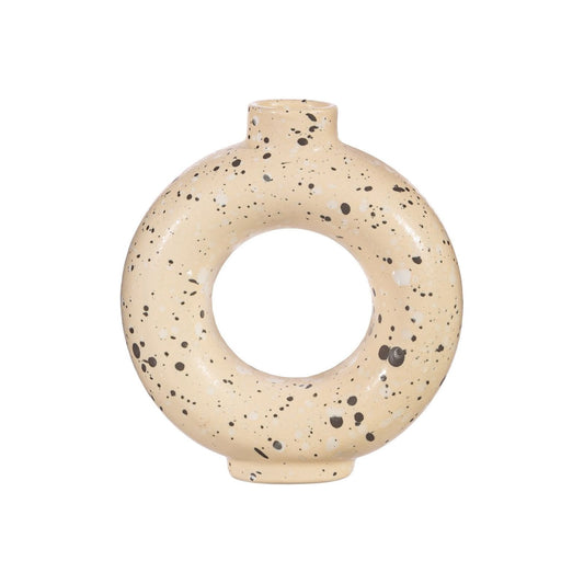 Sand Terrazzo Speckled Small Circle Vase - Ashton and Finch