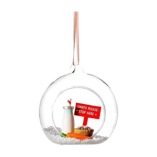 Santa Please Stop Here Figurine Bauble - Ashton and Finch