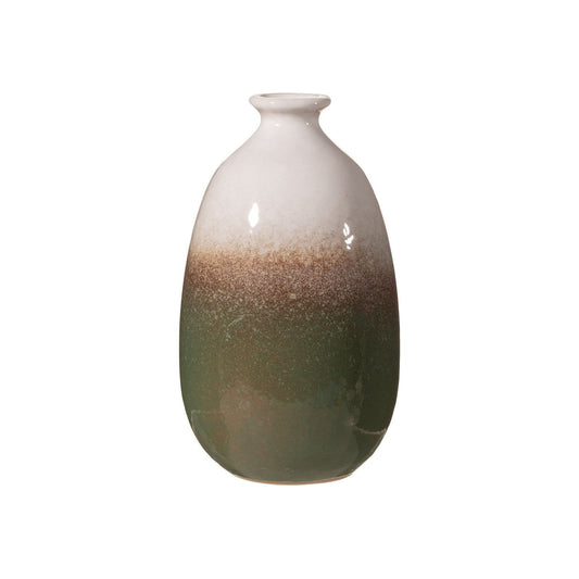Dip Glazed Ombre Green Vase - Ashton and Finch