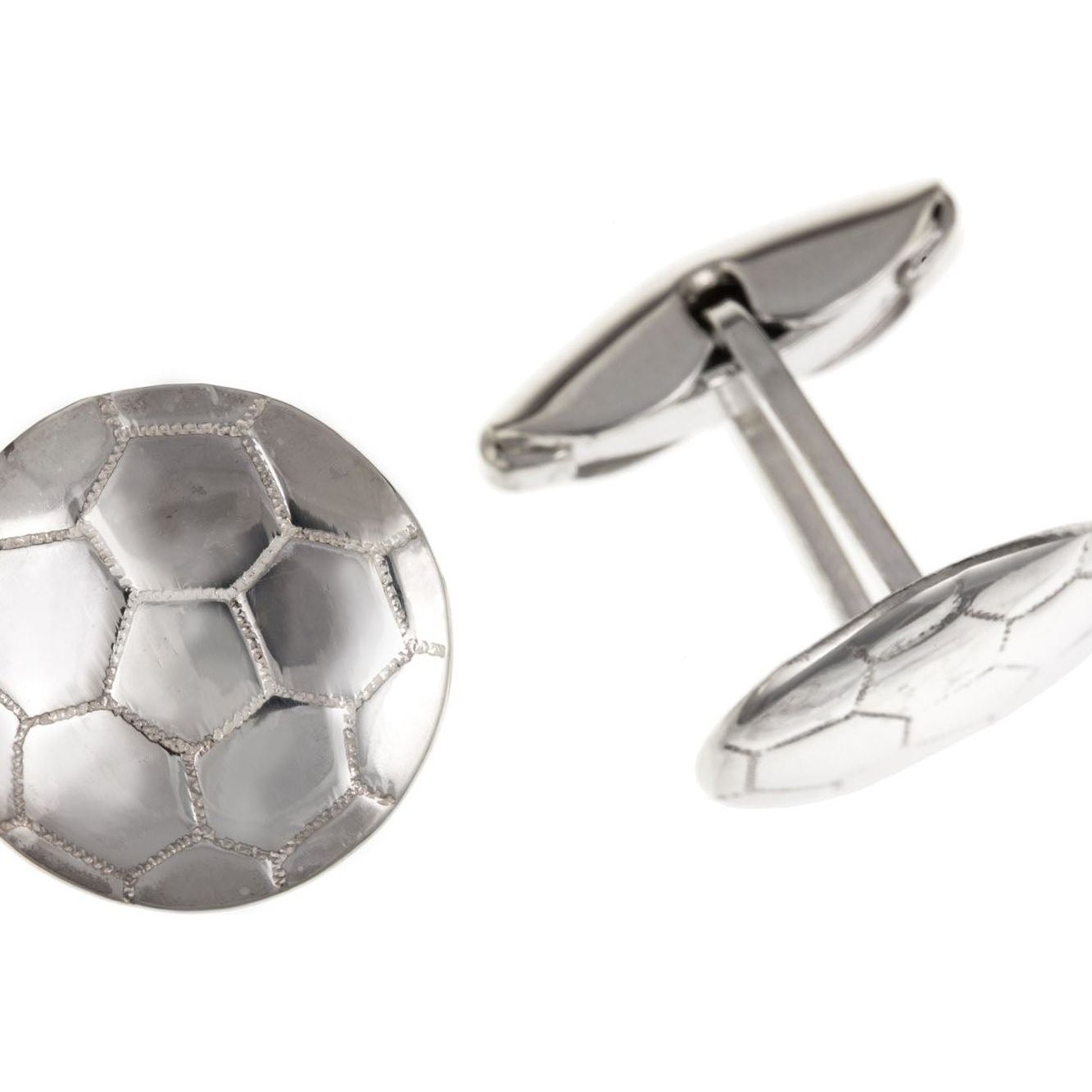 Sterling Silver Football Cufflinks - Ashton and Finch