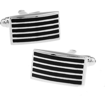 Black Lines Cufflinks  | Ashton and Finch