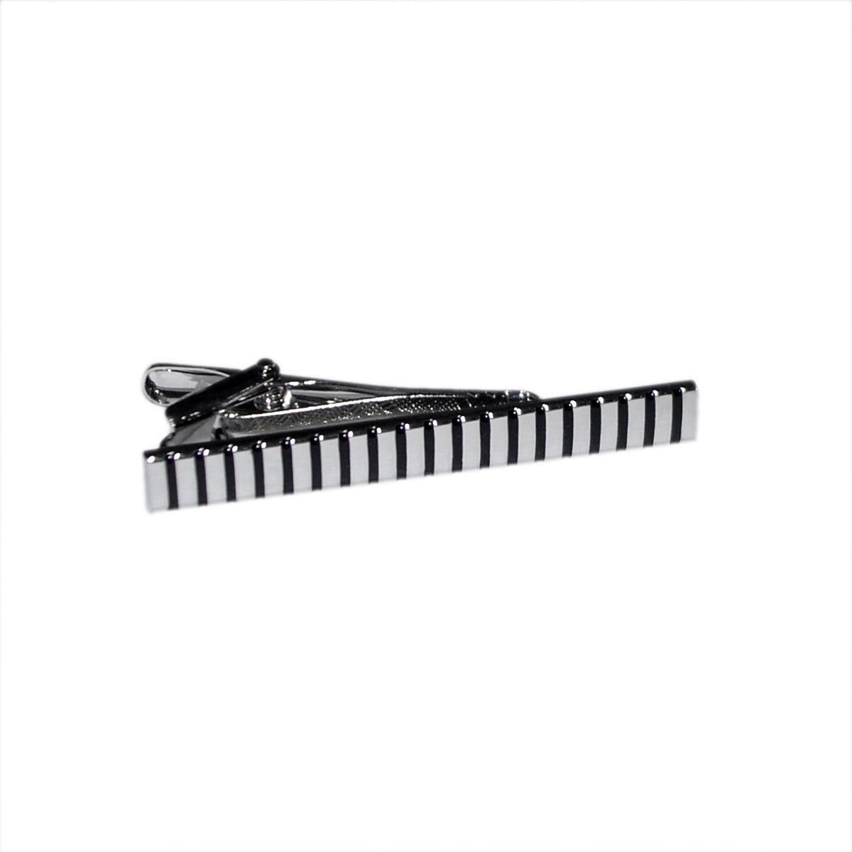 Black & Silver Tie Clip  | Ashton and Finch