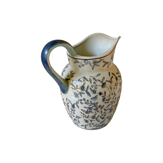 Blue And White Ditsy Print Jug - Ashton and Finch