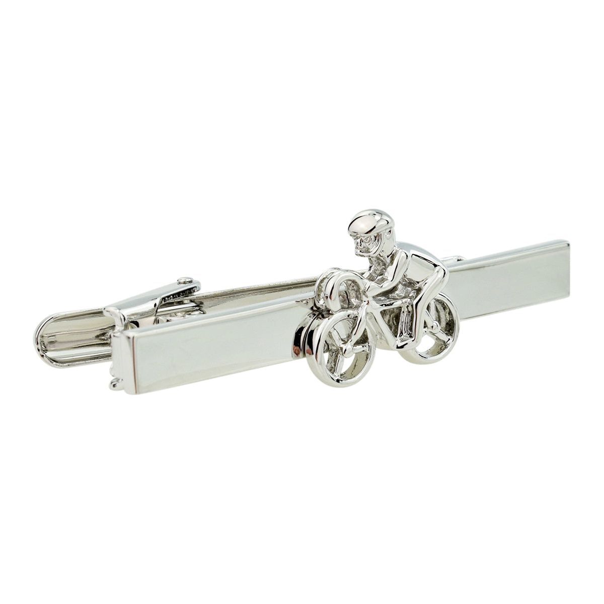 Cyclist on Bike Tie Clip  | Ashton and Finch