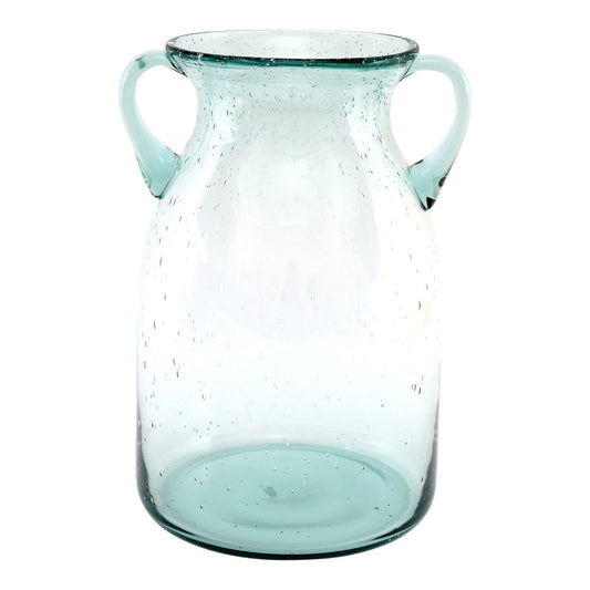 Large Daisy Green Bubble Vase With Handles - Ashton and Finch