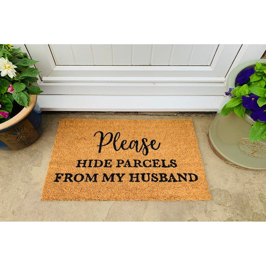 Hide Parcels from Husband Coir Doormat - Ashton and Finch