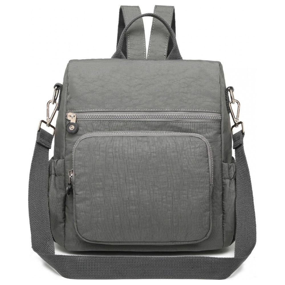 Multi Way Anti-Theft Waterproof Backpack Shoulder Bag - Grey - Ashton and Finch