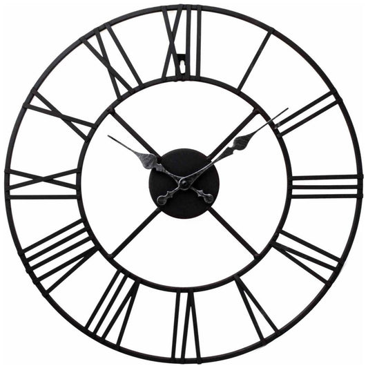 Metal Clock, Roman Numeral 60cm - Ashton and Finch