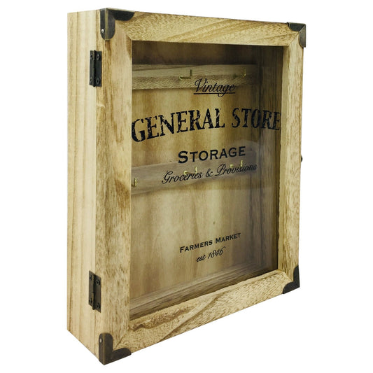 Rustic General Store Key Box Wooden - Ashton and Finch
