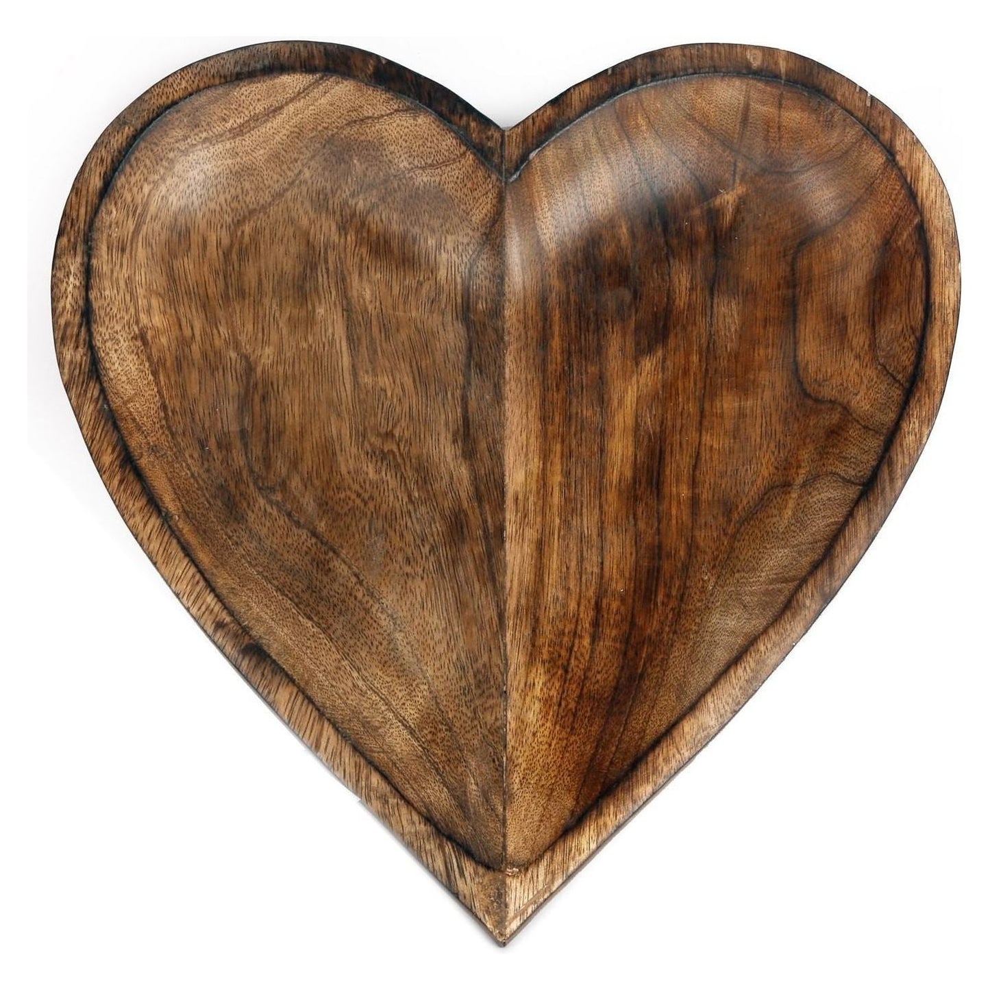 Wooden Heart Bowl, 30cm - Ashton and Finch