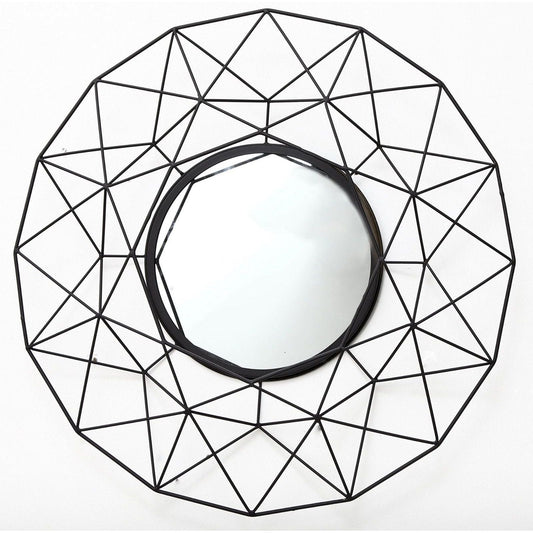 Geometric Mirror in Black 64cm - Ashton and Finch