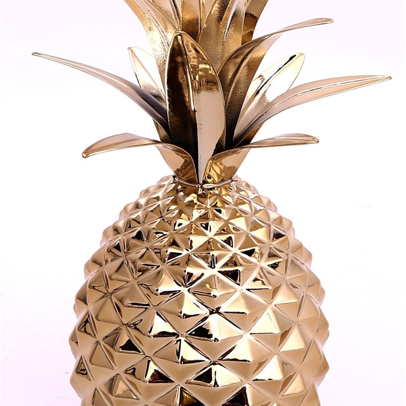 Gold Metal Pineapple Ornament 22cm - Ashton and Finch