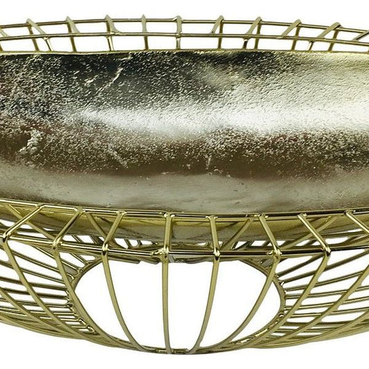 Gold Decorative Wire Bowl 58cm - Ashton and Finch
