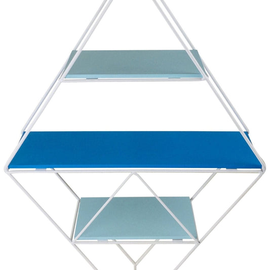 Blue Wire Geometric Shelf - Ashton and Finch
