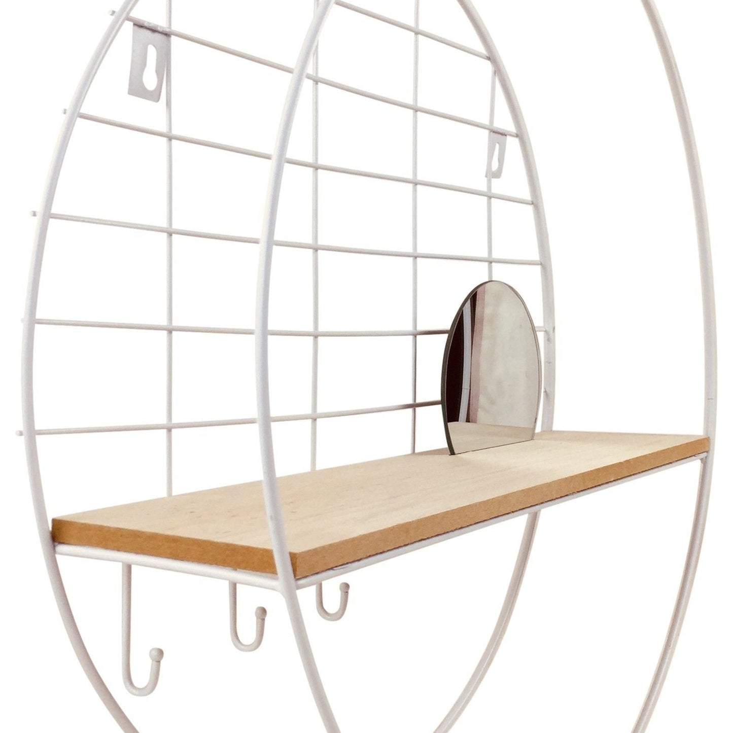 Shelving Unit with Mirror 45cm - Ashton and Finch