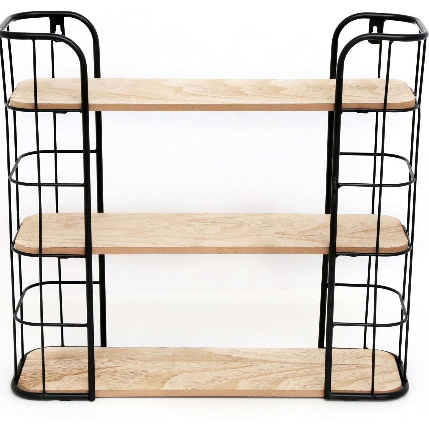 Wire Wooden Wall Shelf - Ashton and Finch