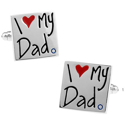 I Love My Dad Cufflinks  | Ashton and Finch