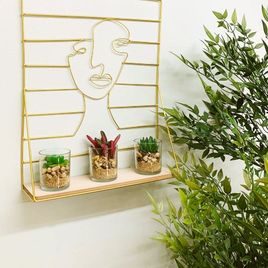 Gold Wire Face Jewellery Hanger - Ashton and Finch