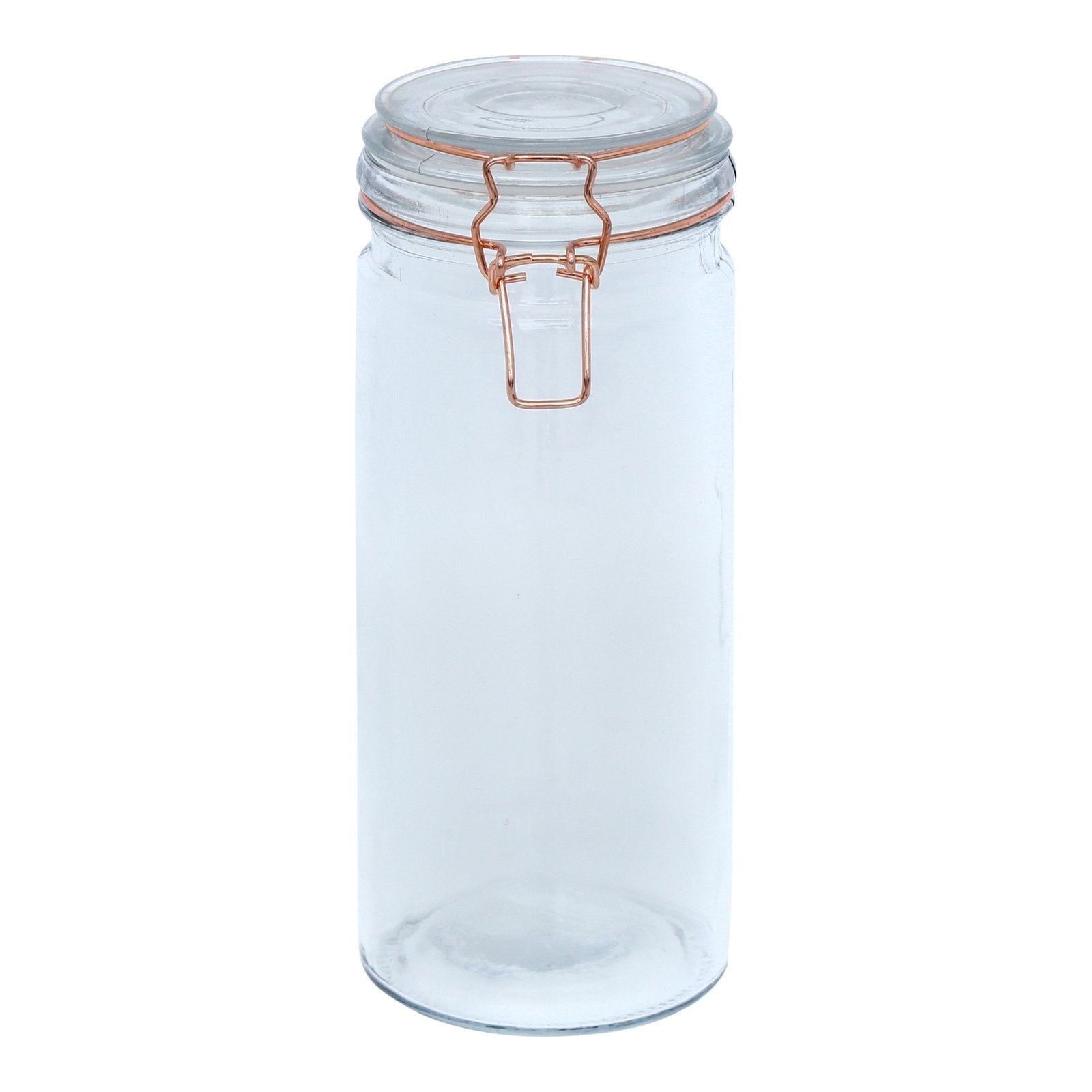 Kitchen Storage Jar With Copper Clip 25cm - Ashton and Finch