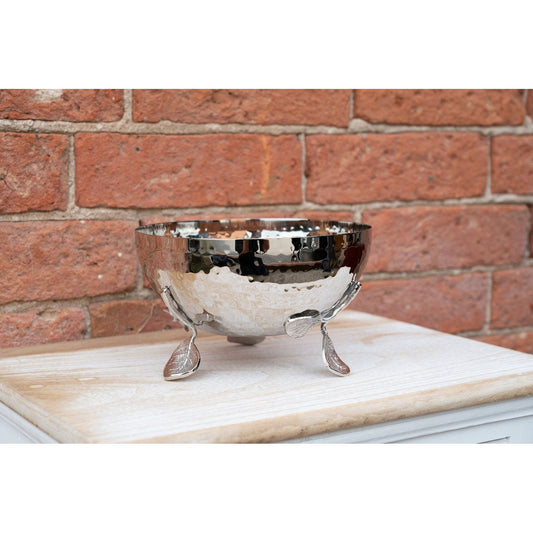 Silver Decorative Bowl with Leaf Feet - Ashton and Finch