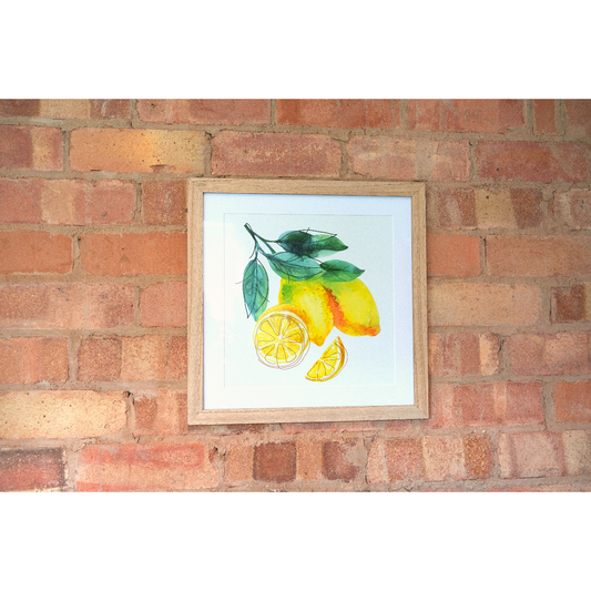 Watercolour Lemons Art In Frame - Ashton and Finch