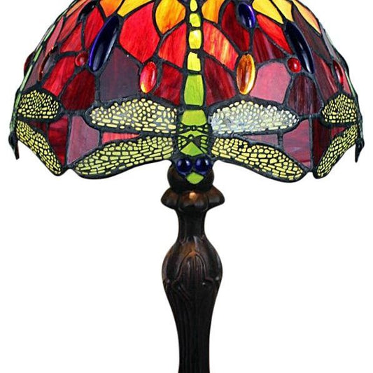 Red Dragonfly Tiffany Lamp 12 - Ashton and Finch