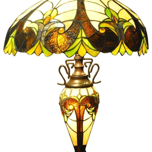 Yellow Double Tiffany Lamp 68cm - Ashton and Finch