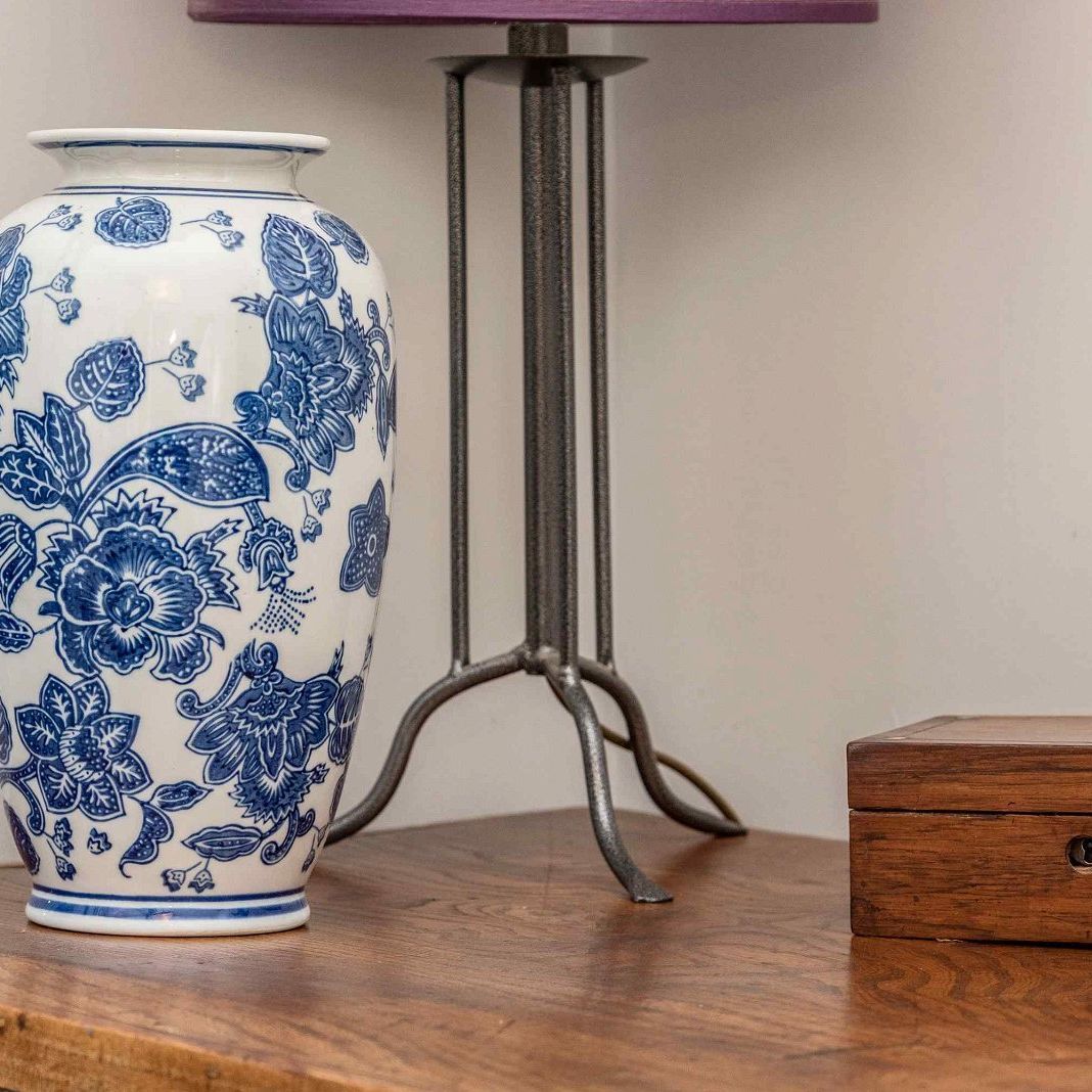 Anemone Blue & White Urn Vase - Ashton and Finch