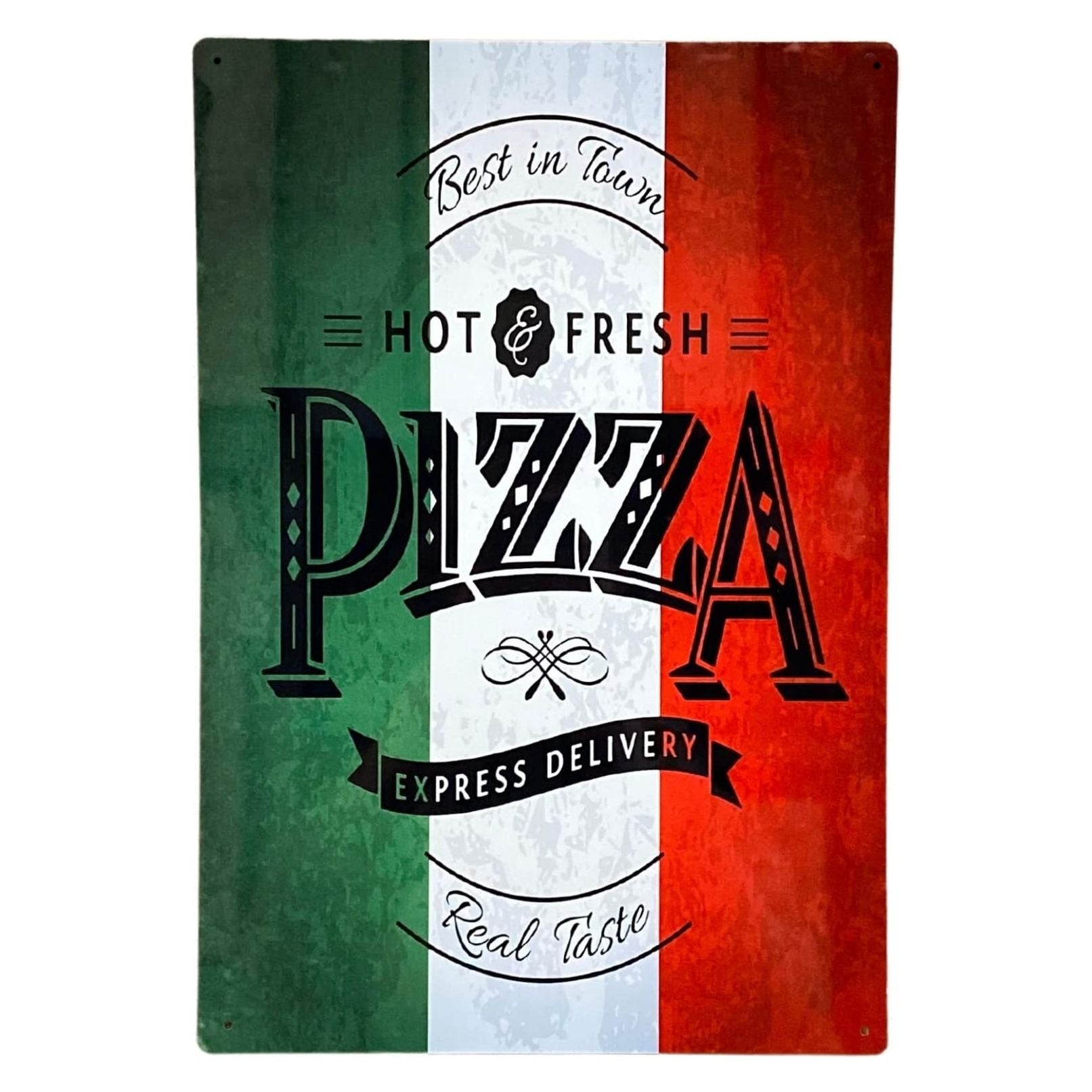 Metal Wall Sign - Pizza Italy - Ashton and Finch
