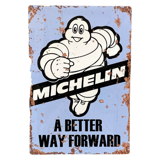 Metal Vintage Wall Sign - Michelin A Better Way Forward Tyres - Ashton and Finch