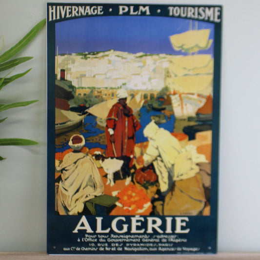 Vintage Metal Sign - Retro Advertising - Algerie Tourism - Ashton and Finch