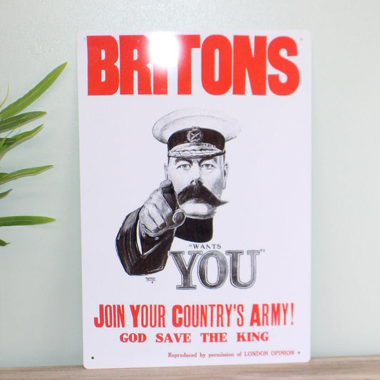 Vintage Metal Sign - Retro Propaganda - Join Your Country's Army - Ashton and Finch