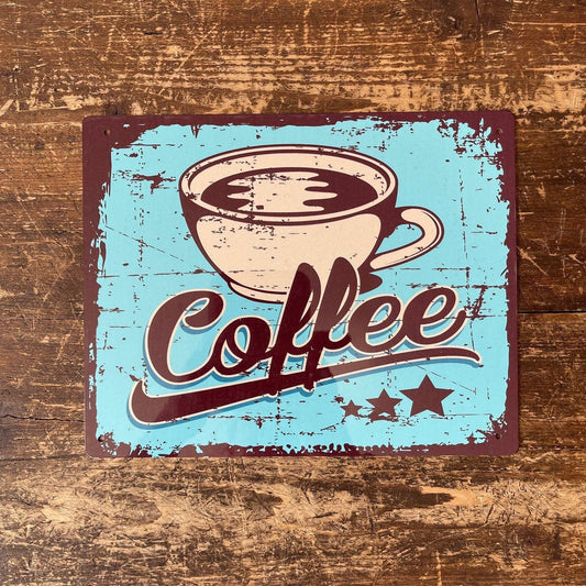 Vintage Metal Sign - Retro Coffee Sign - Ashton and Finch
