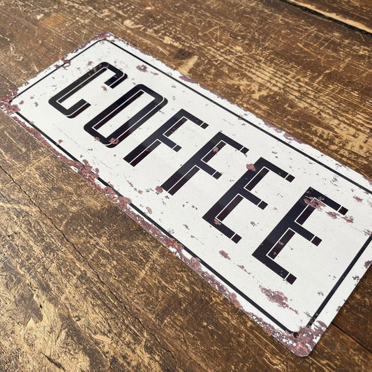 Vintage Metal Sign - Retro Coffee Wall Sign - Ashton and Finch