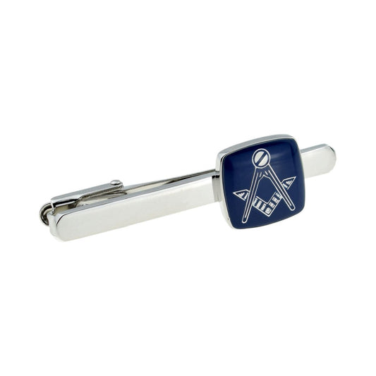 Masonic Blue & Silver Tie Clip (No G)  | Ashton and Finch