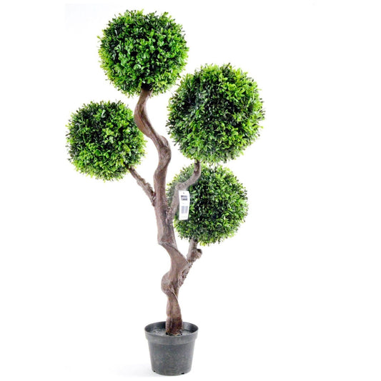 Artificial Large 90cm UV Boxwood Topiay Tree - Ashton and Finch