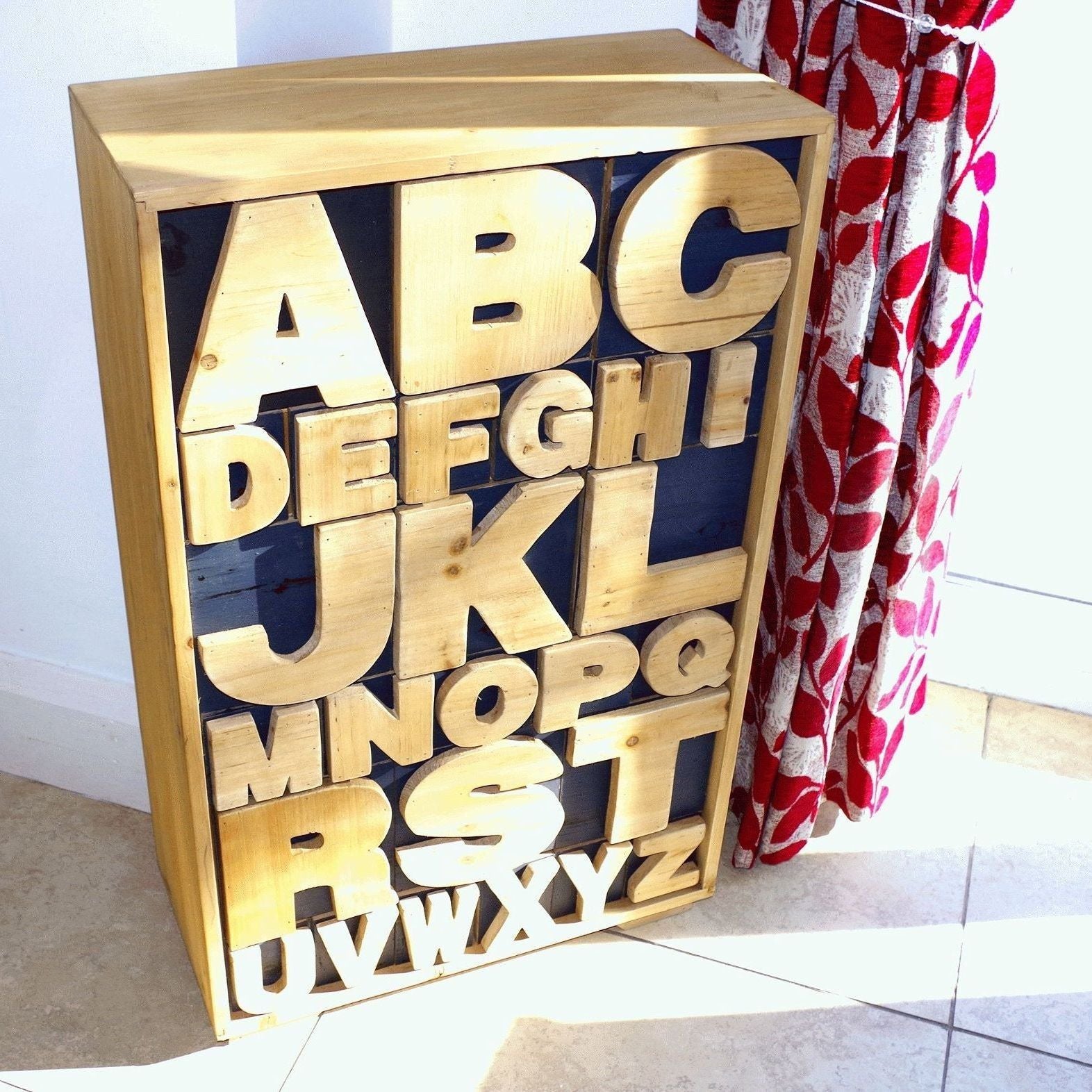 Alphabet Cabinet 54 x 26 x 89cm - Ashton and Finch