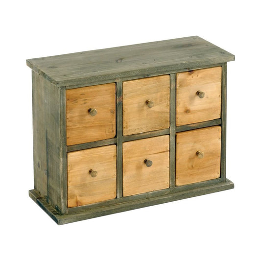 Six Drawer Storage Cabinet 32 x 13 x 24cm - Ashton and Finch