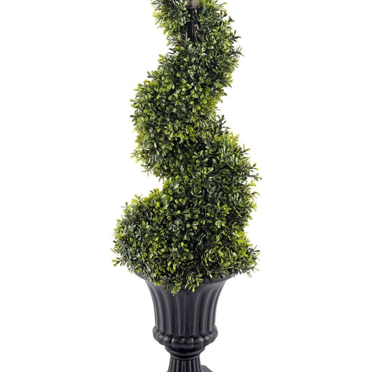 Boxwood Spiral Topiary with Pot 90cm - Ashton and Finch