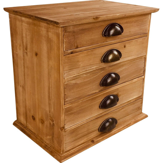 Solid Wood Trinket With 5 Drawers 38cm - Ashton and Finch