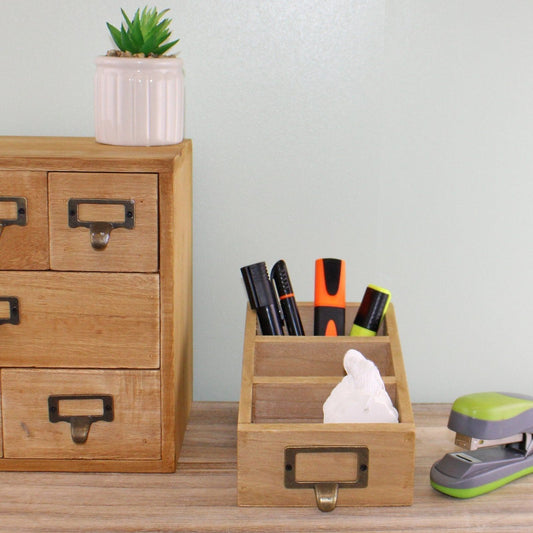 Wooden Desk Tidy - Ashton and Finch