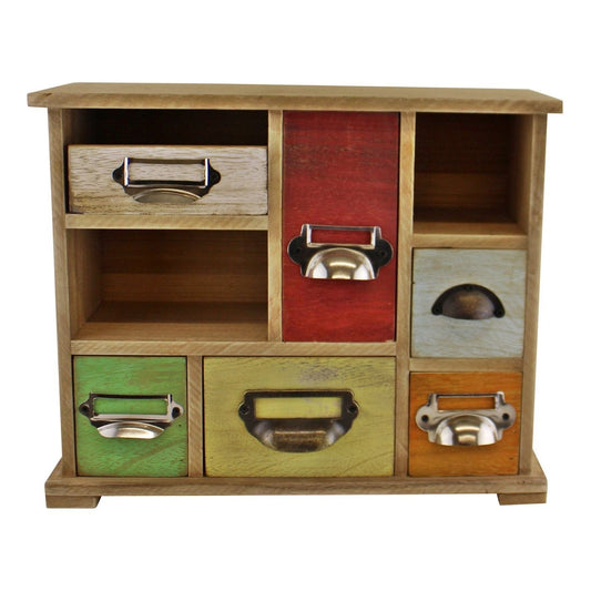 Multi Coloured Wooden Trinket Drawers - Ashton and Finch