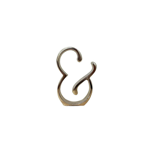 Silver Aluminium Ampersand or And Sign Ornament - Ashton and Finch