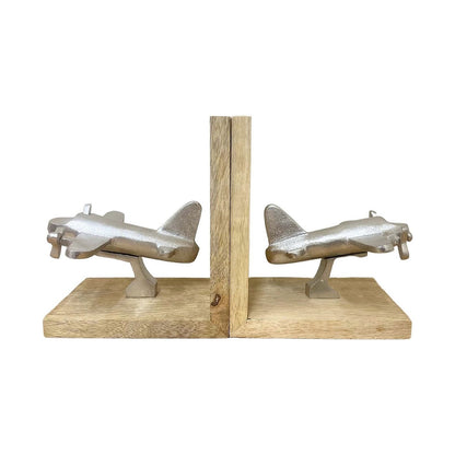 Set of Two Aeroplane Bookends - Ashton and Finch