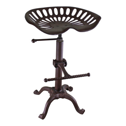 Cast Iron Tractor Seat Kitchen/Bar Stool - Ashton and Finch