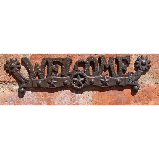Rustic Cast Iron Decorative Welcome Sign - Ashton and Finch