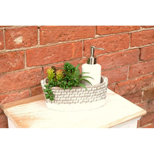 Soap Dispenser Tray with Succulent - Ashton and Finch