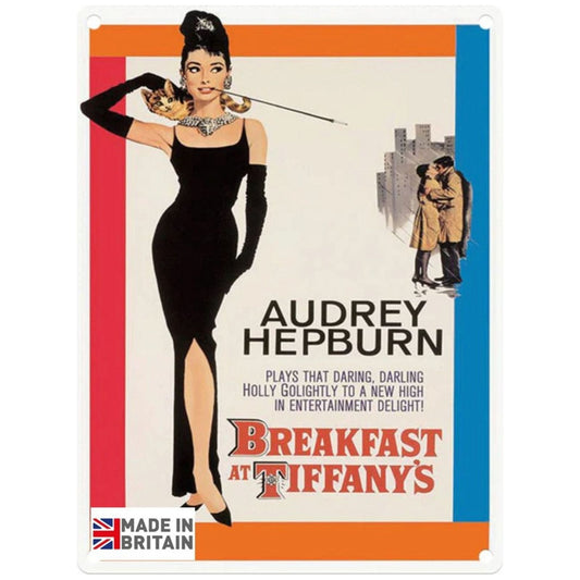 Small Metal Sign 45 x 37.5cm Movie Poster Audrey Hepburn - Ashton and Finch