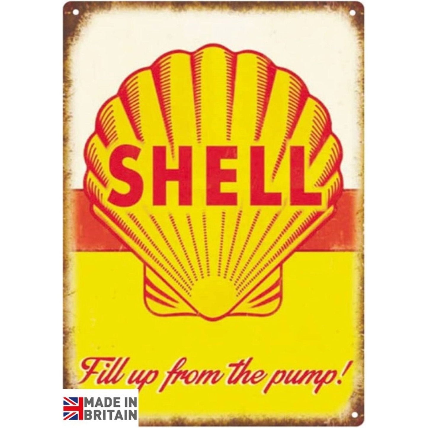 Small Metal Sign 45 x 37.5cm Shell - Ashton and Finch